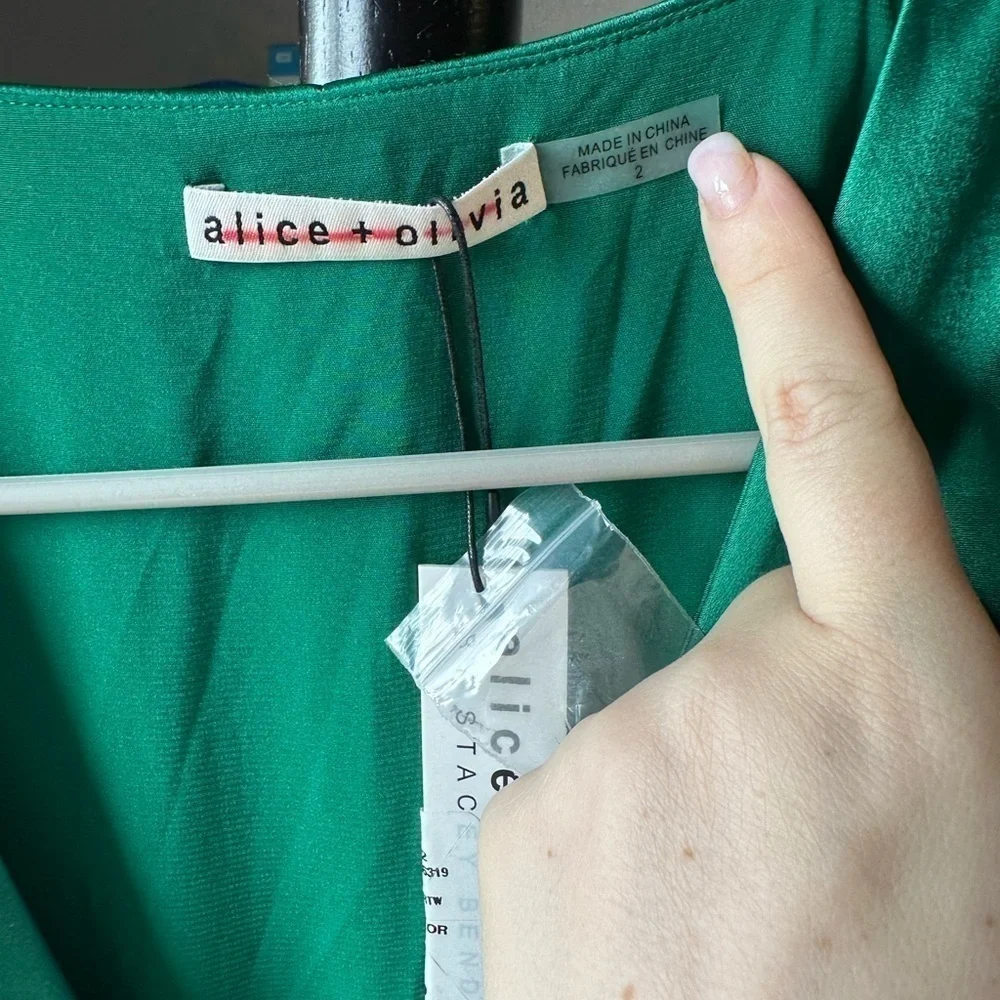 NWT Alice + Olivia Davida Midi Dress